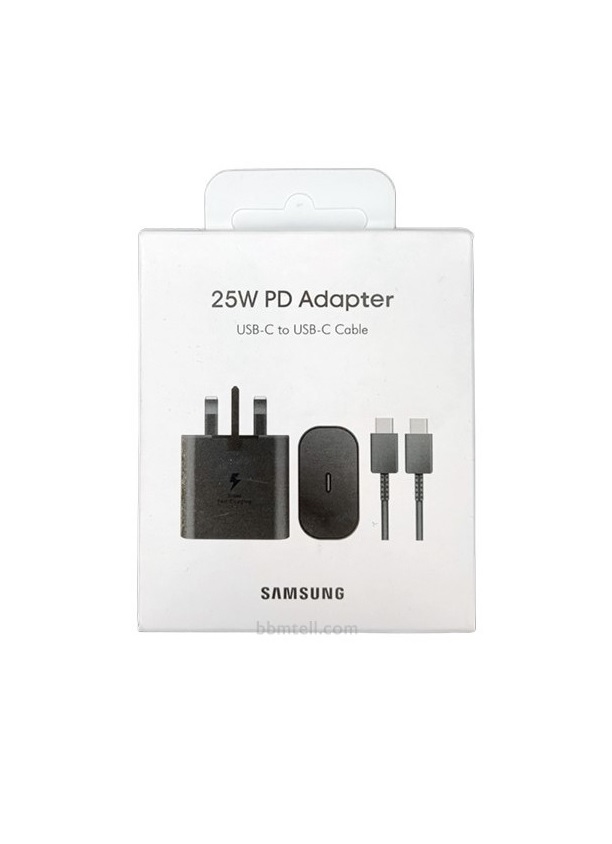 شارژر دیواری 25 وات سامسونگ مدل EP-TA800 به همراه کابل USB-C به USB-C اصلی